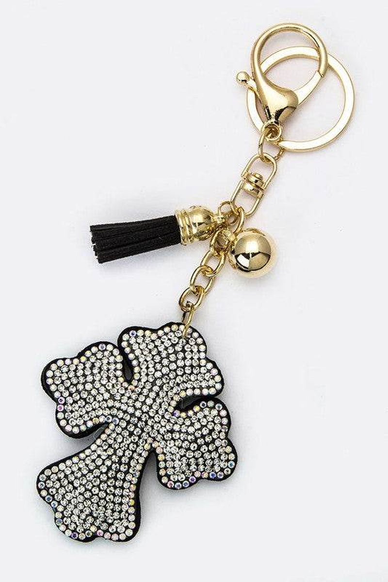 Crystal Cross Key Charm