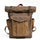 Men's Wax Canvas Backpack, Outdoor Hiking Large Capacity Waterproof Casual Travel Bag