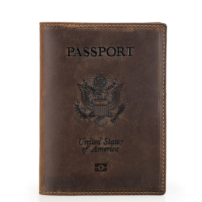 Anti theft document brushing bag Airtag travel passport bag