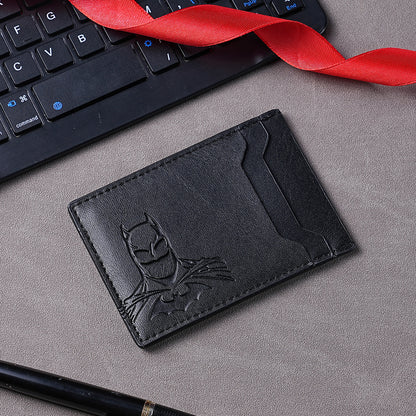 Superhero Batman Character Men's Multi-Card Wallet Card Holder ID Case with Multiple Card Slots