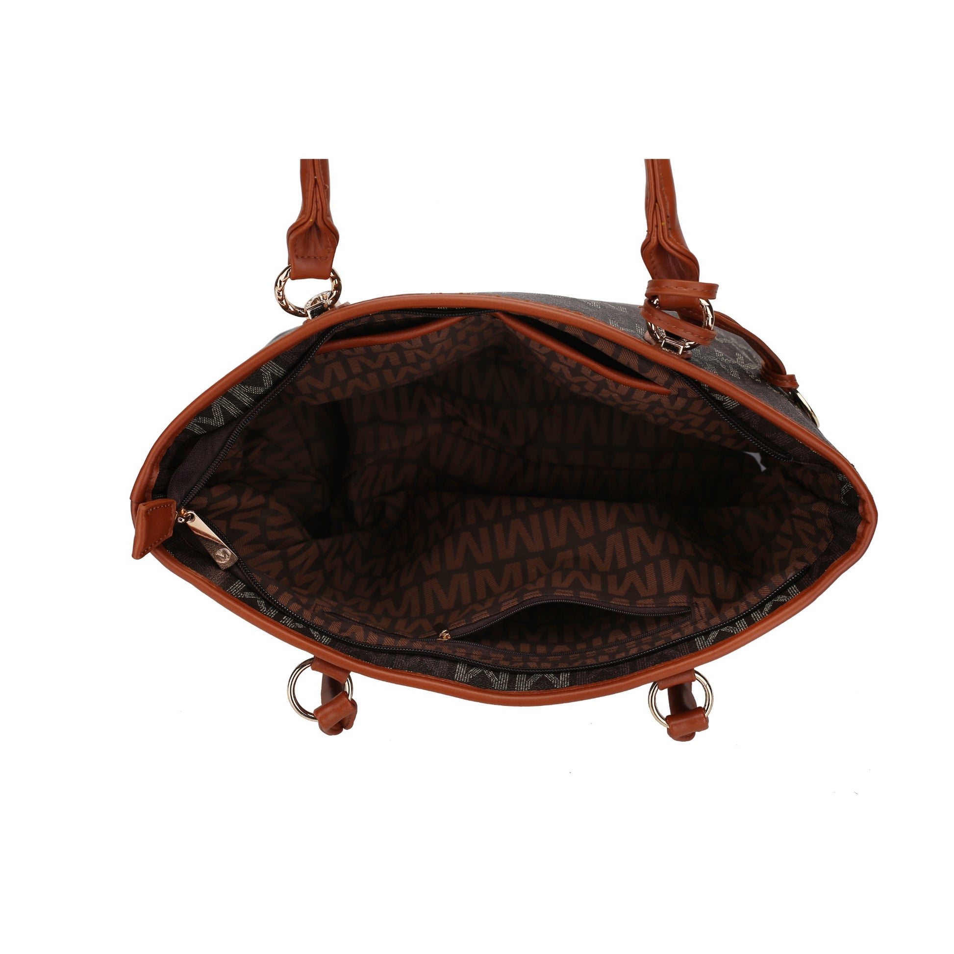 Alexy Women'S Tote Bag, Small Tote Bag, Pouch Purse & Wristlet Wallet Bag 4 Pcs Handbag Set by Mia K - Tan