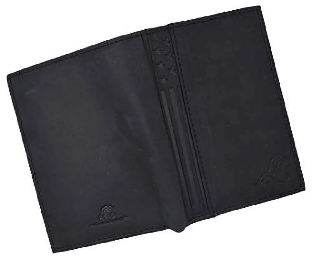RFID Blocking Bifold USA Wallet for Men Leather Extra Capacity Mens Bifold Wallet W/ Vertical Design