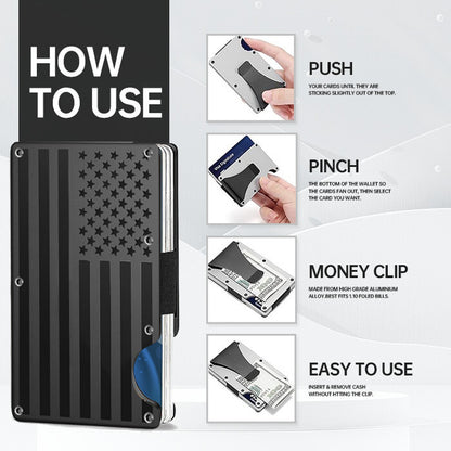 Minimalist Slim Wallet for Men, Credit Card Holder & Money Clip Wallet for Men