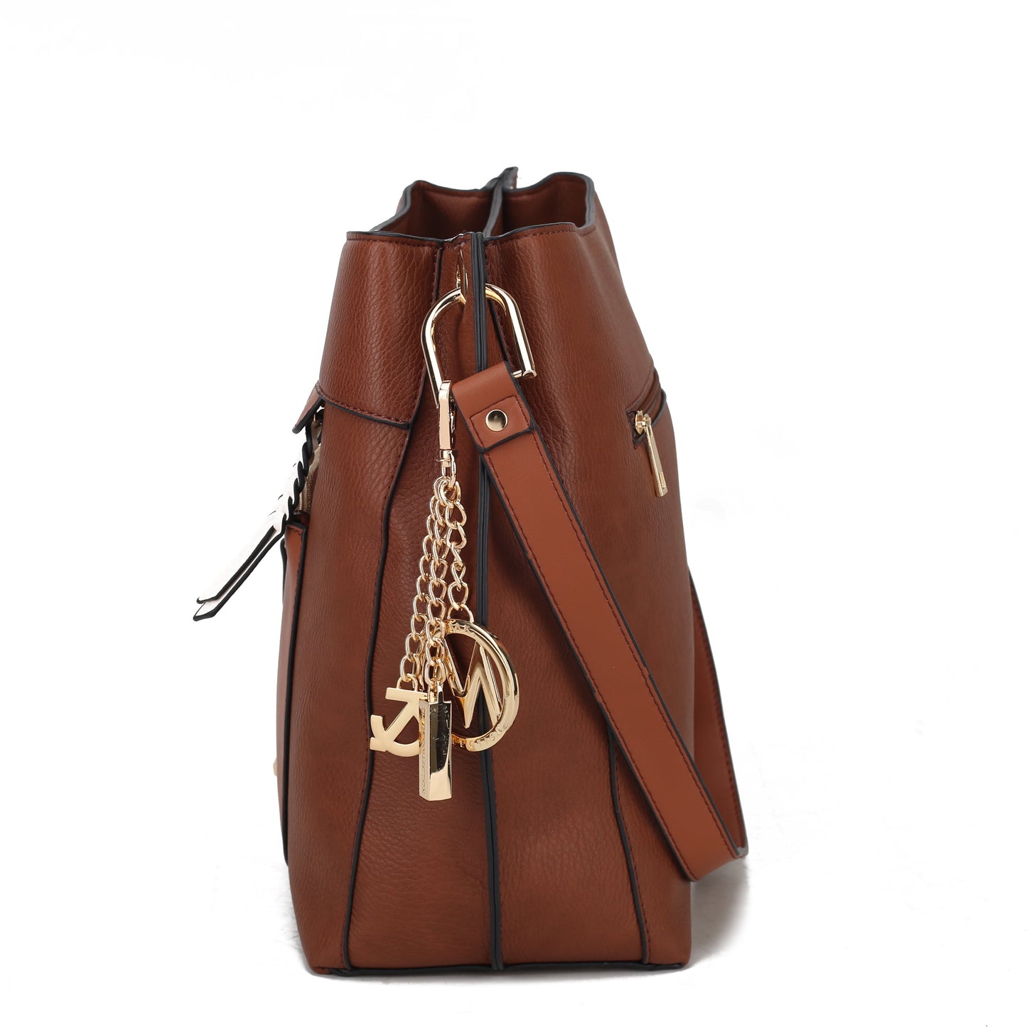 Shivani Vegan Leather Women'S Hobo Bag & Wristlet Wallet, Fashionable Shoulder Purse Handbag 2 Pcs by Mia K - Red