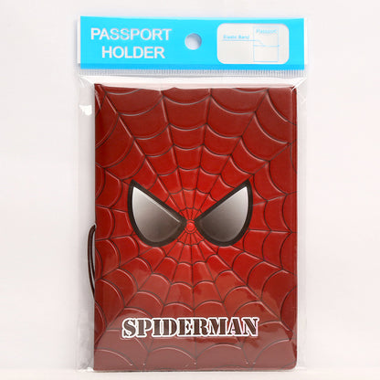 Passport Passport Protection Cover Marvel Superhero Spider Man Cartoon Passport Clip
