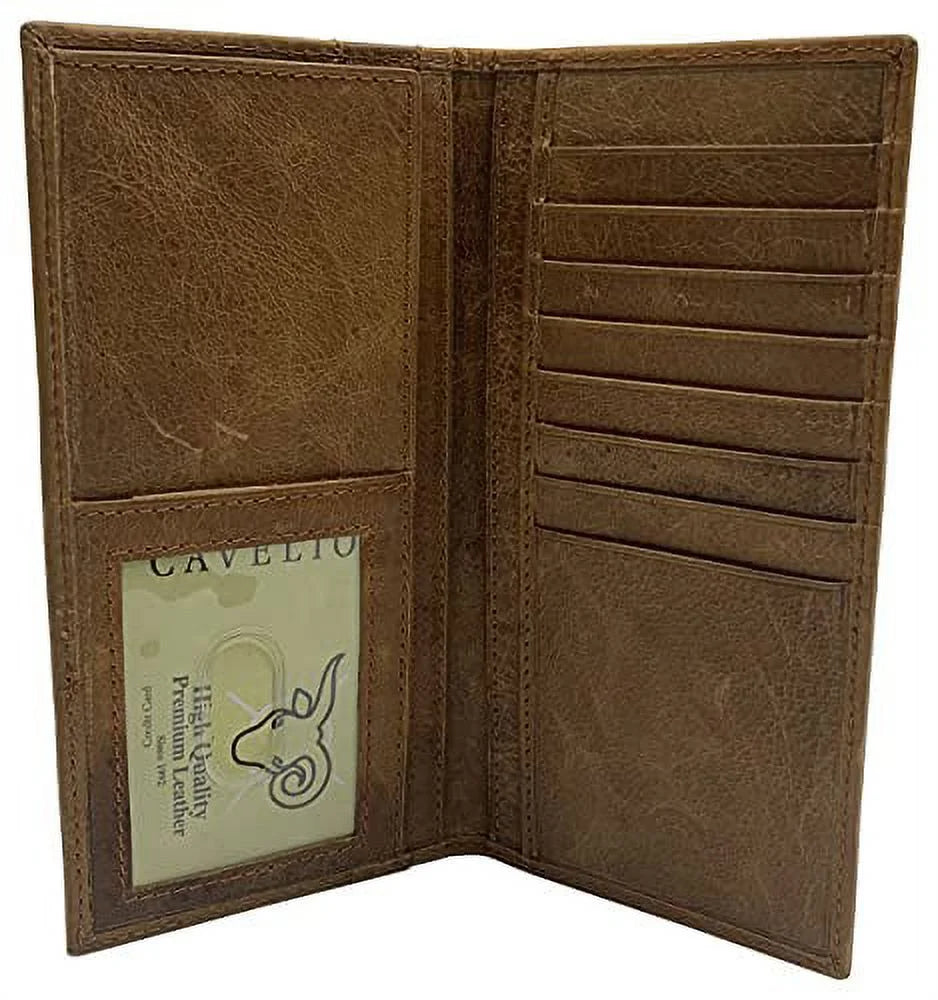 RFID Blocking Men'S Casual Bifold Wallet, Tan