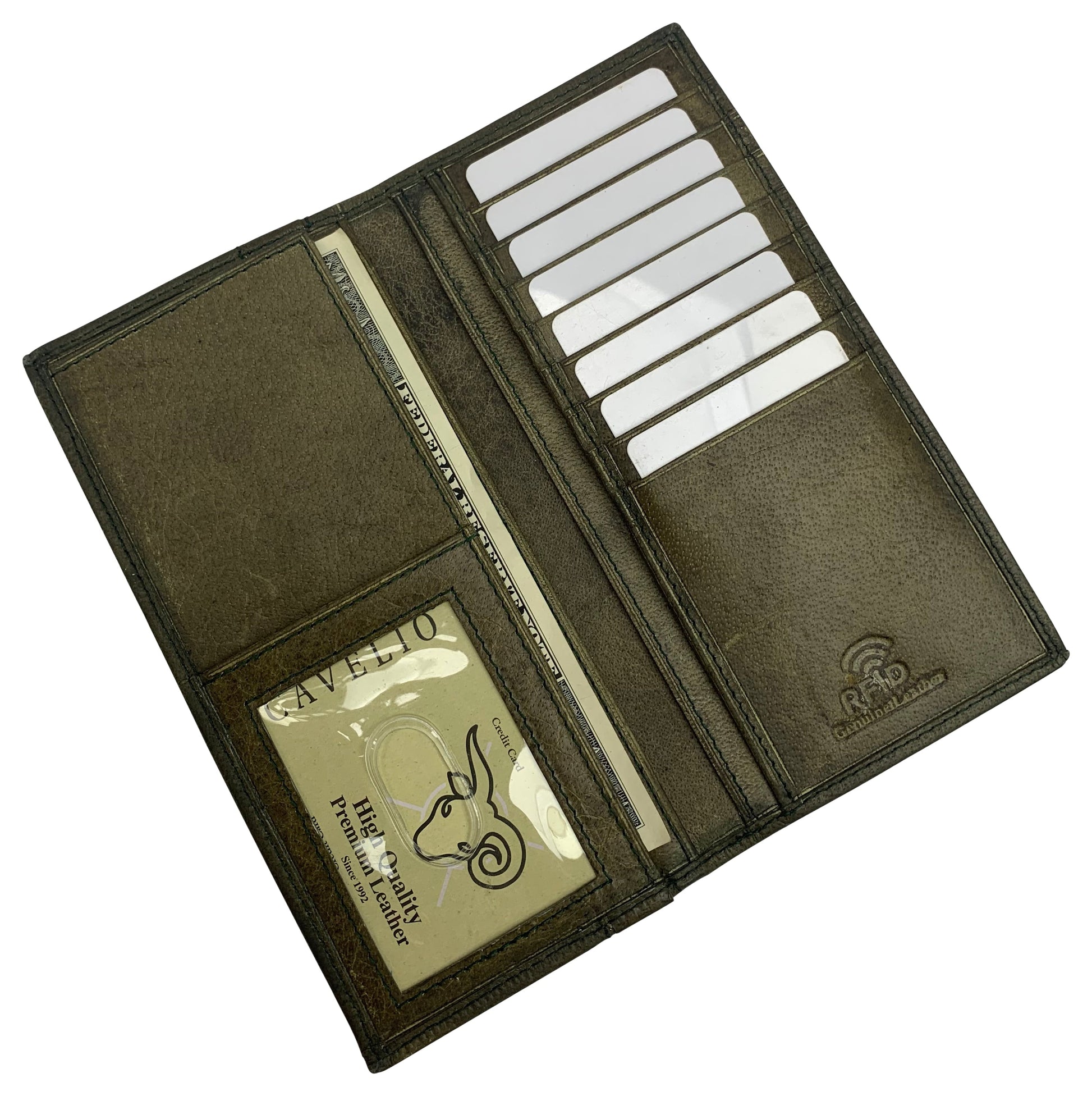 RFID Blocking Men'S Casual Bifold Wallet, Tan