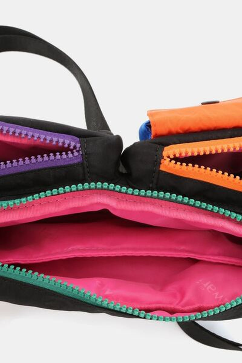 Himawari Removable Strap Nylon Crossbody Bag with Earpods Bag