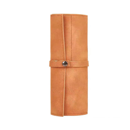 Wristband Storage Bag, Portable Korean-Style Matte PU Roll-Up Case for iWatch Watch Organizer Pouch