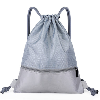 Waterproof drawstring bag for outdoor fitness and sports, men's and women's backpack