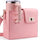 Outdoor Portable Beverage Bottle Bag, Universal Large Insulated Cup Pink Shoulder Crossbody Bottle Bag