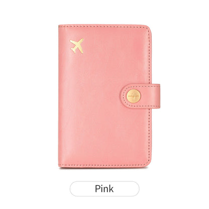 Travel passport bag simple and portable multifunctional passport holder document storage protective cover