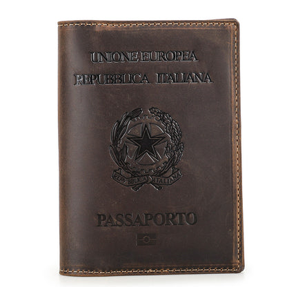 Anti theft document brushing bag Airtag travel passport bag