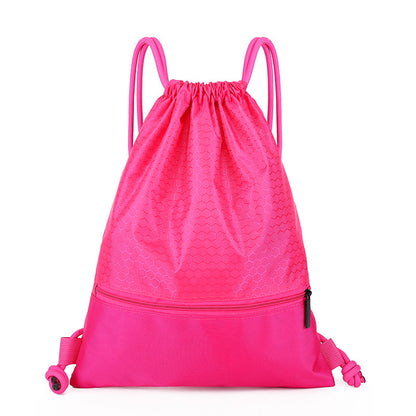 Waterproof drawstring bag for outdoor fitness and sports, men's and women's backpack