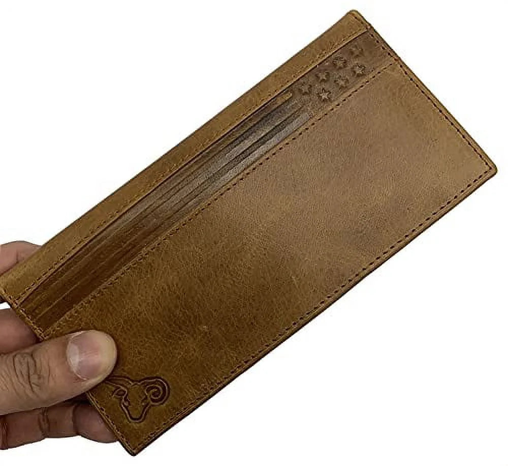 RFID Blocking Men'S Casual Bifold Wallet, Tan