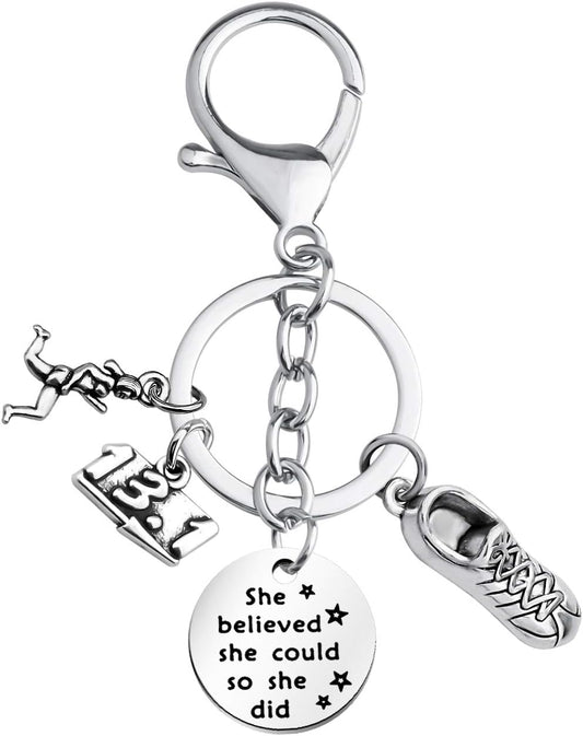 Runner Gifts Marathon Gift Runner Keychain Marathon Jewelry Running Gifts